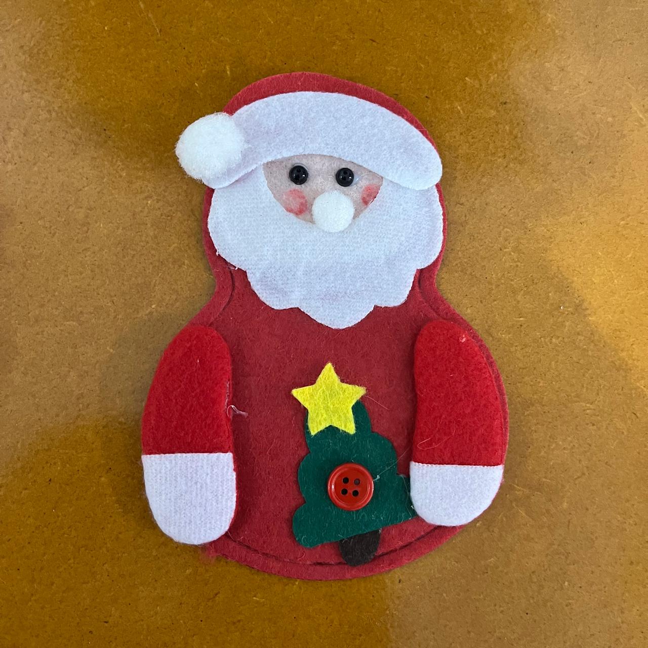 porta talher papai noel