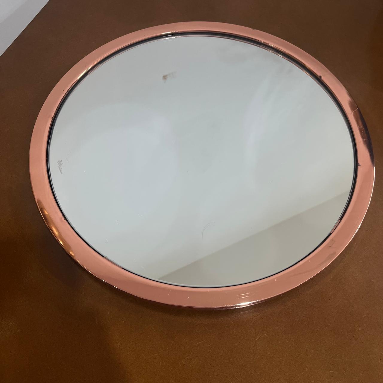 BANDEJA BORDA ESPELHADA ROSE 40CM